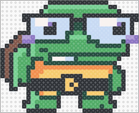 Baby Donnie Mutant Mayham - black, green, teal, tmnt, yellow