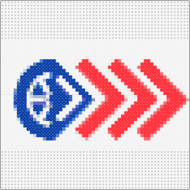 Genial - chevron,logo,arrows,red,blue