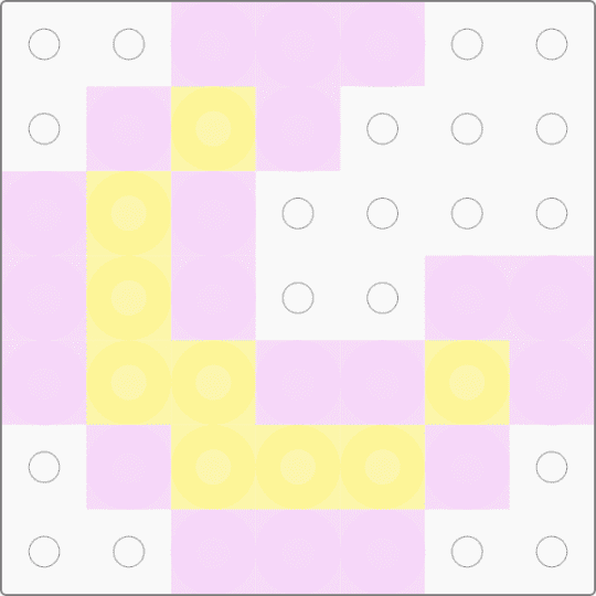 moon - pink, yellow