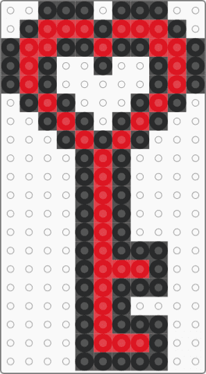 key - black, red