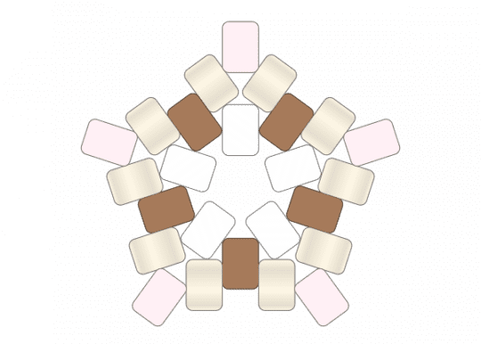 Neapolitan star! - cute kawaii, neapolitan, star, white