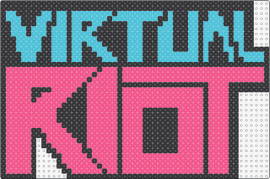 Virtual Riot - virtual riot,logo,dj,edm,music,text,light blue,pink,black