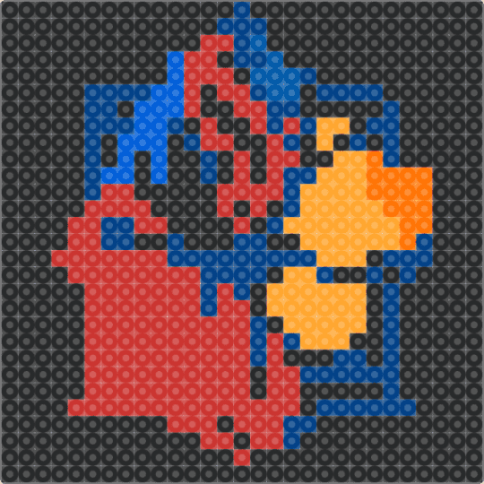 Miguel O'Hara - black, black and red, blue, light blue, orang, oranges, red, spider man, spider web, spiderman, yello