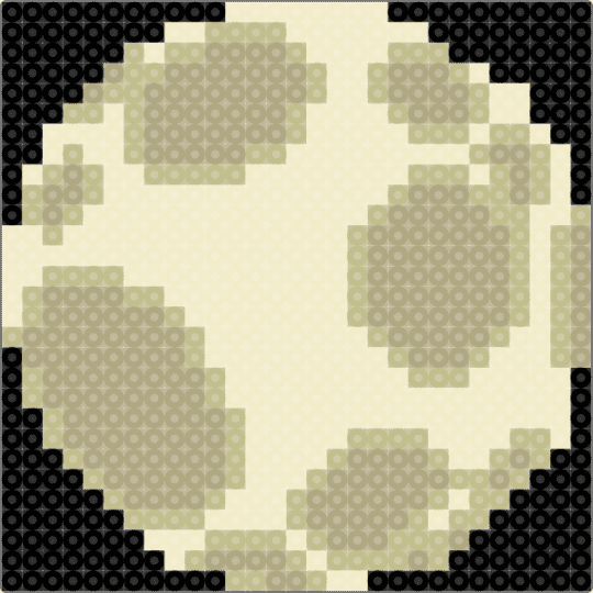 Lbp moon 🌙 🌚 - beige, fusebead, games, lbp, little big planet, moon, perlerbead, planet, video game