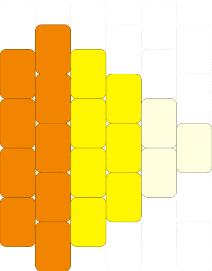 CANDY CORN CHARM - orange, yellow