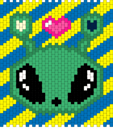 ikea alien bag panel 👽💚♡⁠˖⁠꒰⁠ᵕ⁠༚⁠ᵕ⁠⑅⁠꒱ - alien, bag, blue, character, cute, green, ikea alien, panel, yellow
