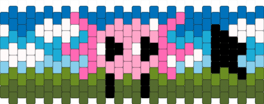 kinitopet cuff!! 🩷🖥️ - blue, character, creepy, gold, kinitopet, light blue, pink