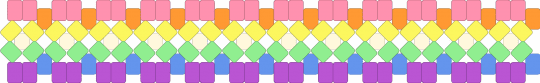 pastel rainbow x base!! - pastel, pink, rainbow, teal, x base, xbase, yellow