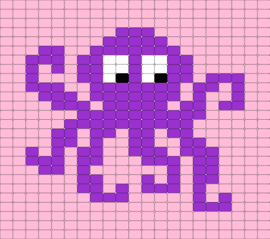 Purple octopus - animal, octopus, pink, purple