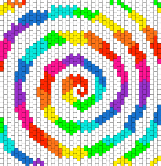 Swirl pattern #2 - blue, colorful, red, white, yellow