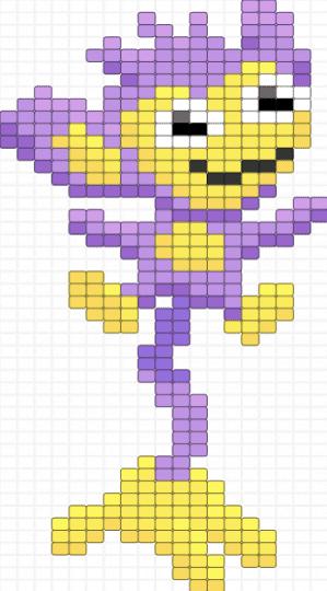 Aipom gradient - aipom, pink, pokemon, yellow