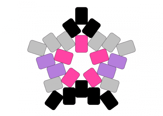 Ficto star - beige, fictional, ficto, fictosexual, pink, pride, pride flag, star