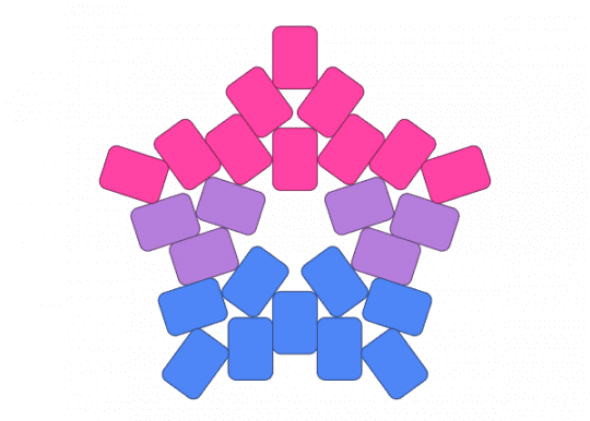 Bi star - bi, bisexual, blue, pink, star