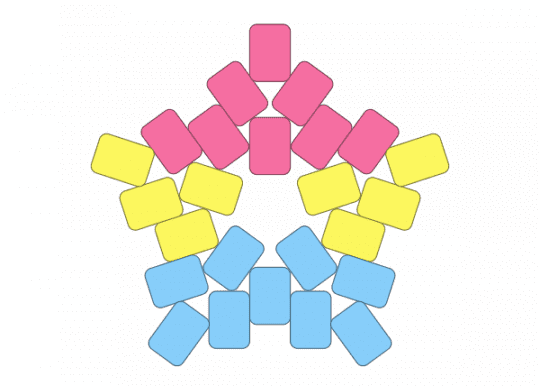 Pan star - blue, light blue, my plushie is gay, pan, pansexual, pink, pride, yelllow, yellow