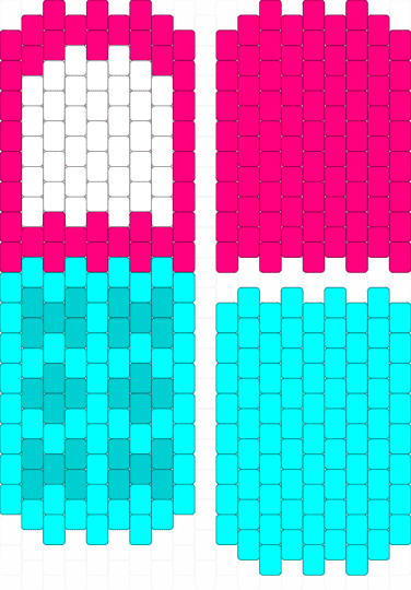 Flip Phone o((>ω< ))o - light blue, pink