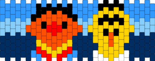Bert and Ernie - blue, character, light blue, muppet, sesame street, tv show, yellow
