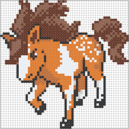Horse - brown, orange, tan