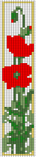 poppies - green