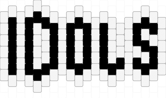 YUNGBLUD IDOLS album  flat charm - black,white