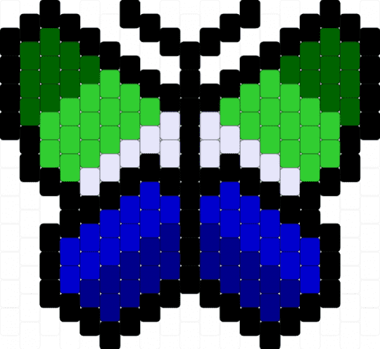 Gay mlm Butterfly alternate #1 - gay,queer,butterfly,insect,mlm,green,blue,white