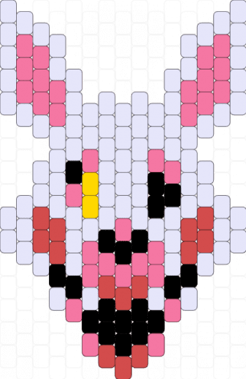 Mangle FNAF flat charm - white,pink,fnaf