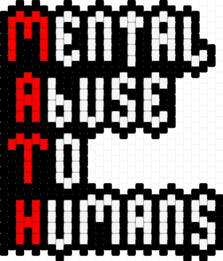 Math = Mental Abuse to Humans!!!!! - black,white