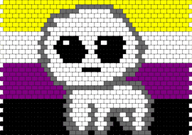 Non-Binary Pride Flag Autism Creature - autism,nonbinary,pride,creature,flag,yellow,purple,black,white