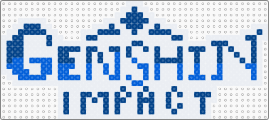 Genshin Impact Logo - blue,white,requested,lesser known fandoms,game,genshin