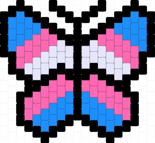 Trans Butterfly - queer,butterfly,insect,blue,white,trans,pink,transgender