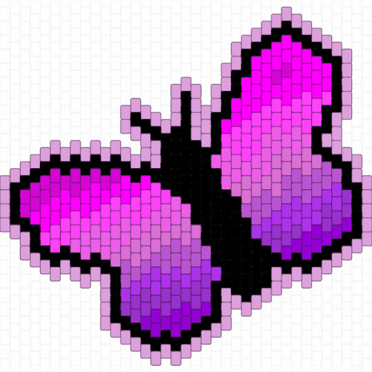 Gradient pink to purple Butterfly - pink,butterfly,insect,gradient