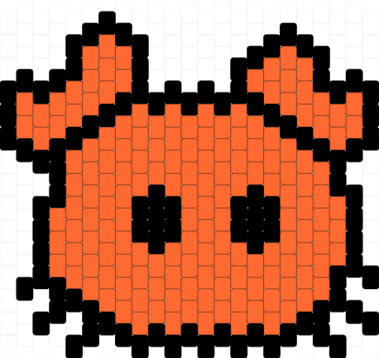 simple baby animal #1 - black,orange,animals,cute,simple,tiny,adorable