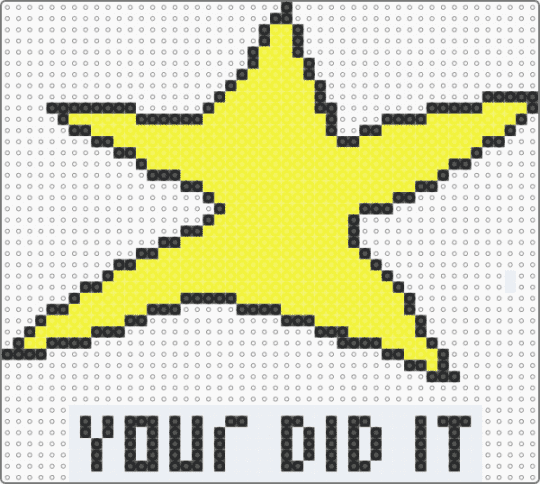 Your did it star - star,meme,fun,cute,yellow