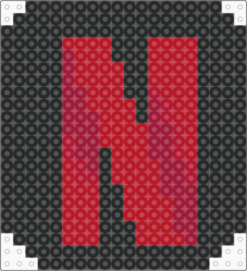 Netflix App Icon - red,black