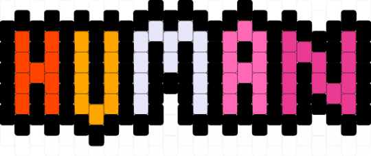 Human charm in the lesbian flag - black,pink