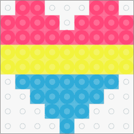 pan pride heart - pansexual,heart,pride,love,community,bright,pink,yellow,light blue