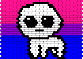 Bisexual Pride Flag Autism Creature - autism,bisexual,pride,creature,flag,neon,white,pink,purple,blue