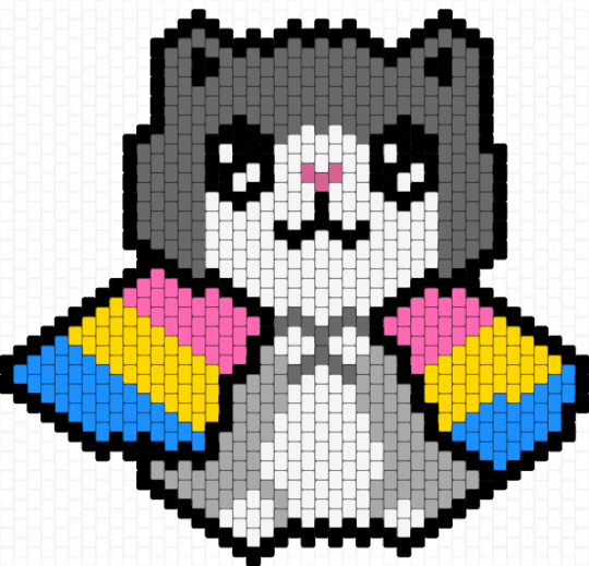 💖💛🩵 Pansexual Cat💖💛🩵 - gray,love,pansexual,pride,cat,lgbtq,animal