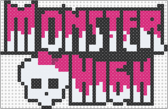 Monster High Logo - white,pink,movie,series,monster high,oink,black