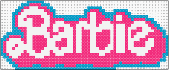 Barbie logo - pink,light blue