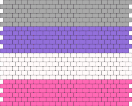 Cupiosexual Pride Flag banner - cupiosexual,pride,flag,panel,horizontal,stripes,gray,purple,white,pink