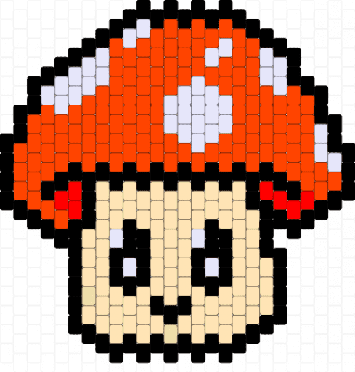 Baby Mushroom - beige,red,mushroom,nature,cute,colorful