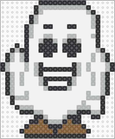 Richard Finger Ghost - beige, edm, ghost, halloween, richard finger, white