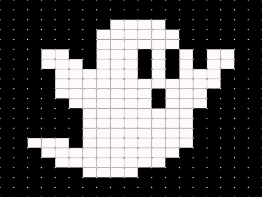 Ghost 1 - black, white