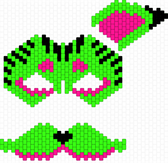 Scene Therian Mask - animal, colorful, cute, green, mask