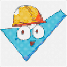 Check - check,hard hat,construction,logo,character,safety,light blue,teal,orange