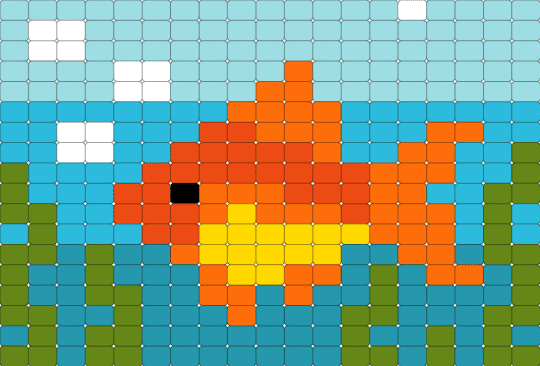 Goldfish - light blue, teal