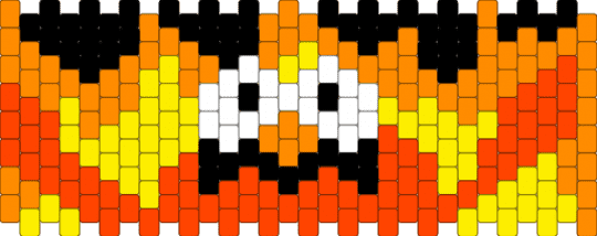 slightly edited Elmo cuff original by @astroo - orange, red