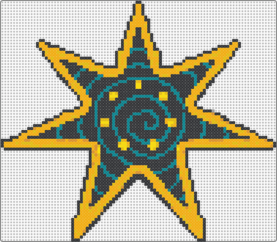 Seven Stars V2 (Main Star) - black, orange