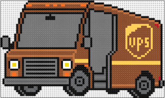 UPS LEVITY TRUCK - brown, gray