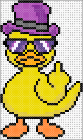 Duck (2.6mm beads) - duck, yellow